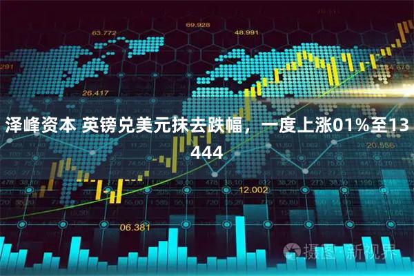 泽峰资本 英镑兑美元抹去跌幅，一度上涨01%至13444